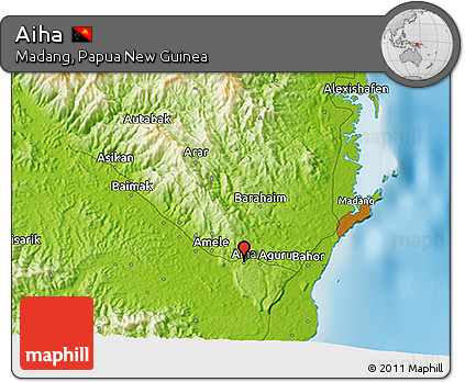 Physical 3D Map of Aiha