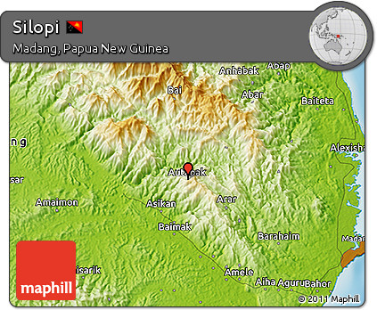 Physical 3D Map of Silopi