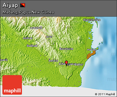 Physical 3D Map of Aiyap