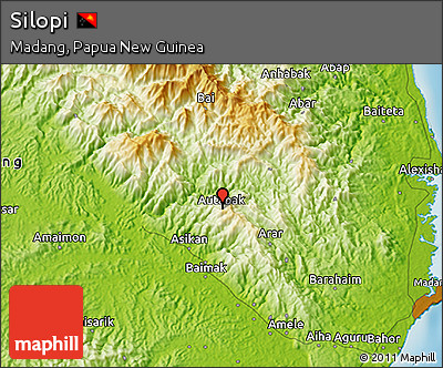 Physical 3D Map of Silopi