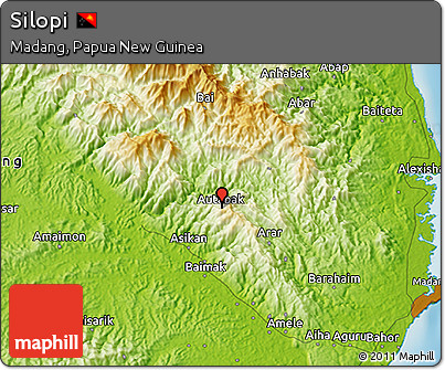 Physical 3D Map of Silopi