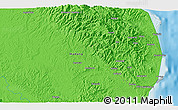 Political 3D Map of the area around 5° 4' 25" S, 145° 25' 30" E