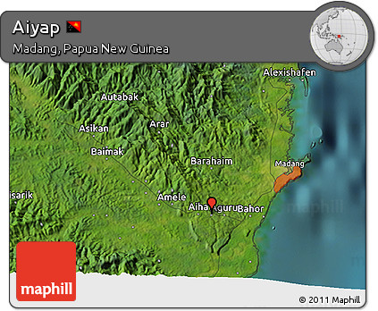 Satellite 3D Map of Aiyap