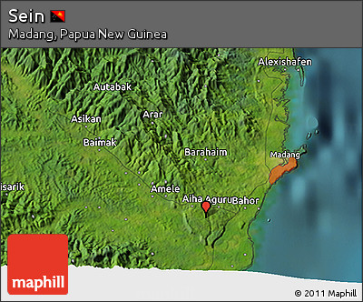 Satellite 3D Map of Sein