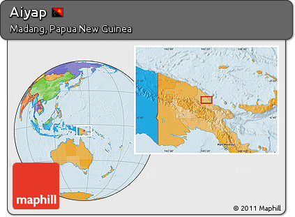 Political Location Map of Aiyap