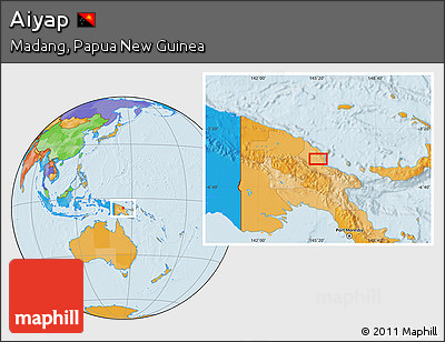 Political Location Map of Aiyap