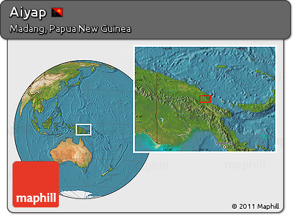Satellite Location Map of Aiyap