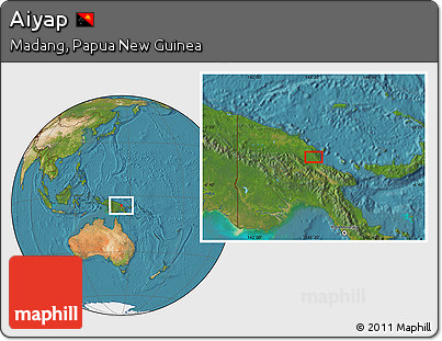 Satellite Location Map of Aiyap