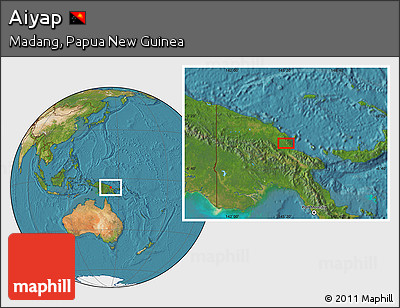 Satellite Location Map of Aiyap
