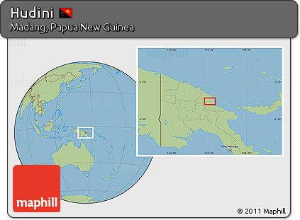 Savanna Style Location Map of Hudini