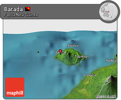 Satellite 3D Map of Batada