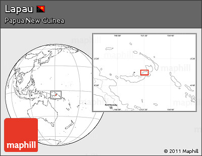 Blank Location Map of Lapau