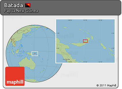Savanna Style Location Map of Batada