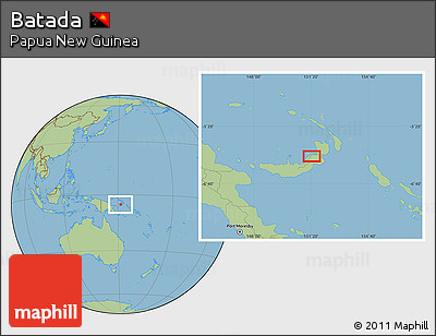 Savanna Style Location Map of Batada