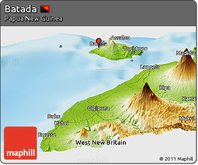 Physical Panoramic Map of Batada