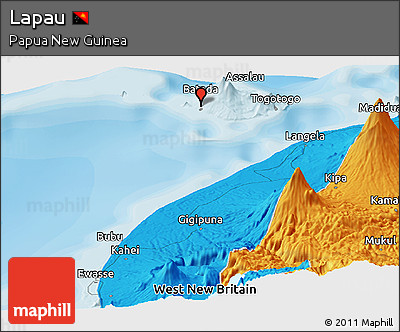 Political Panoramic Map of Lapau