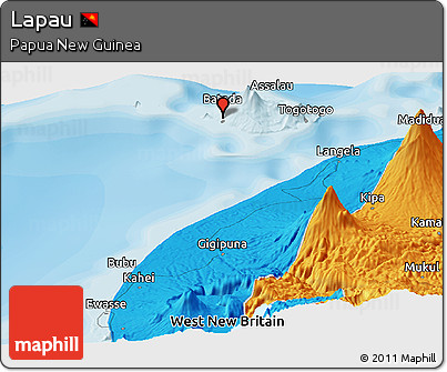 Political Panoramic Map of Lapau