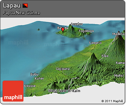 Satellite Panoramic Map of Lapau