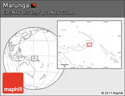 Blank Location Map of Marunga