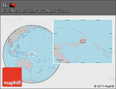Gray Location Map of Ili