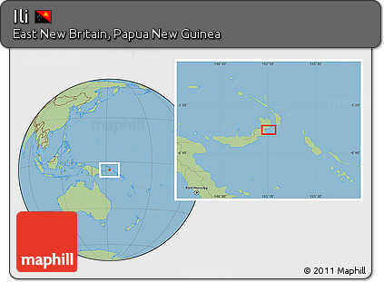 Savanna Style Location Map of Ili