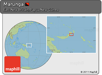 Savanna Style Location Map of Marunga