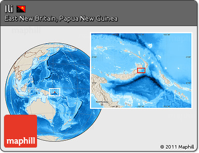 Shaded Relief Location Map of Ili