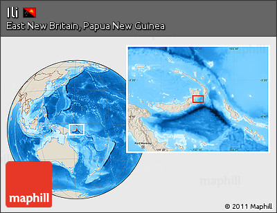Shaded Relief Location Map of Ili