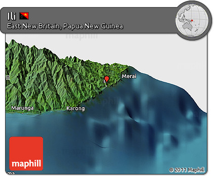 Satellite Panoramic Map of Ili