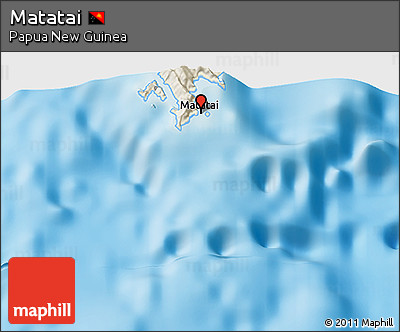 Shaded Relief 3D Map of Matatai