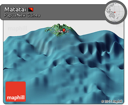 Satellite Panoramic Map of Matatai