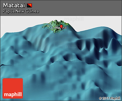 Satellite Panoramic Map of Matatai