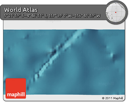 Satellite 3D Map of the Area around 5° 4' 25" S, 157° 10' 30" W