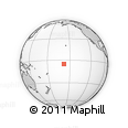 Outline Map of the Area around 5° 4' 25" S, 158° 1' 30" W, rectangular outline