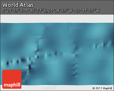 Satellite 3D Map of the Area around 5° 4' 25" S, 21° 10' 29" W