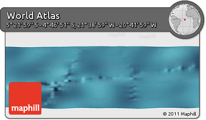 Satellite Panoramic Map of the Area around 5° 4' 25" S, 21° 10' 29" W