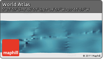 Satellite Panoramic Map of the Area around 5° 4' 25" S, 21° 10' 29" W