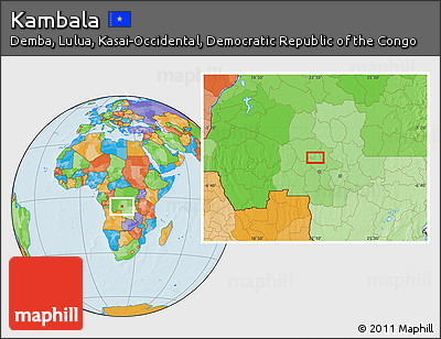 Political Location Map of Kambala