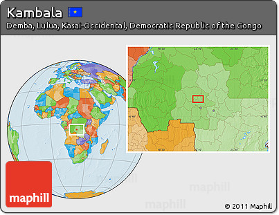 Political Location Map of Kambala