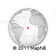 Outline Map of the Area around 5° 4' 25" S, 22° 1' 29" W, rectangular outline