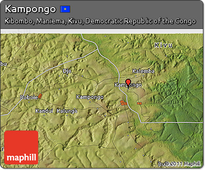 Satellite 3D Map of Kampongo
