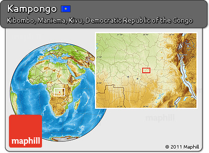 Physical Location Map of Kampongo