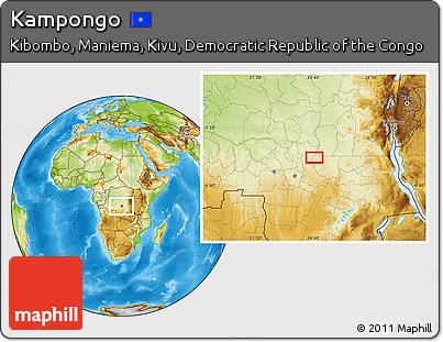Physical Location Map of Kampongo