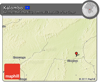 Physical 3D Map of Kalombo