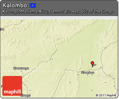 Physical 3D Map of Kalombo