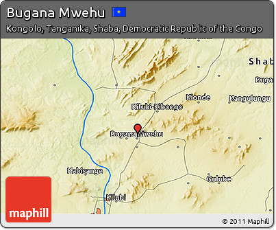 Physical 3D Map of Bugana Mwehu