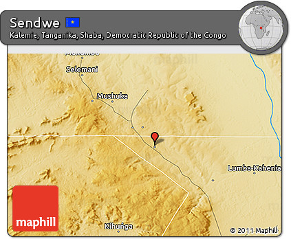 Physical 3D Map of Sendwe