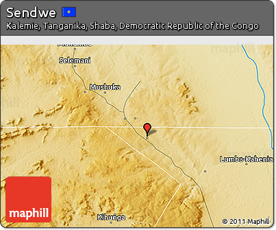 Physical 3D Map of Sendwe