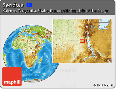 Physical Location Map of Sendwe