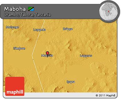 Physical 3D Map of Maboha
